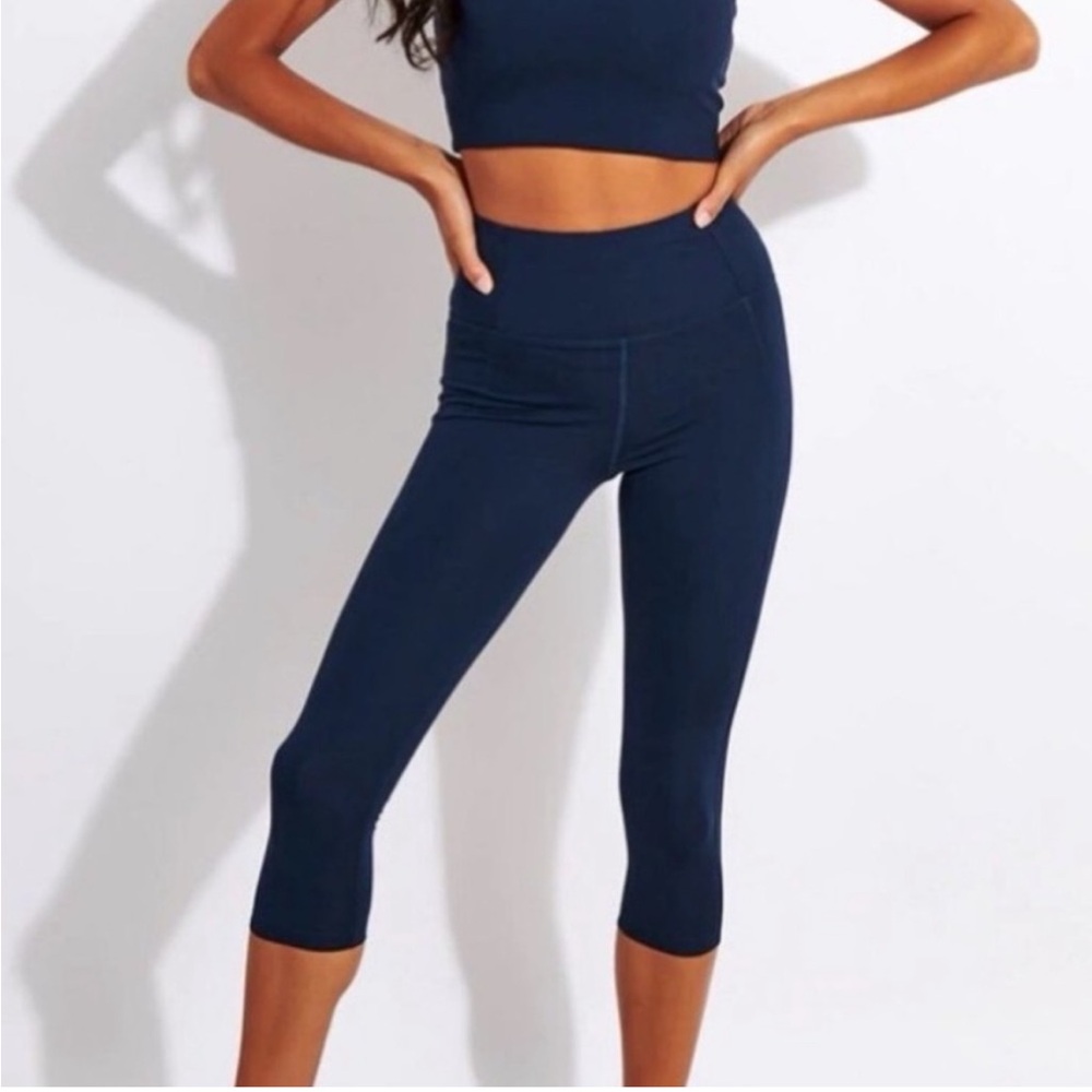 NWT Girlfriend Collective Compressive High-Rise Legging Navy Blue size Small